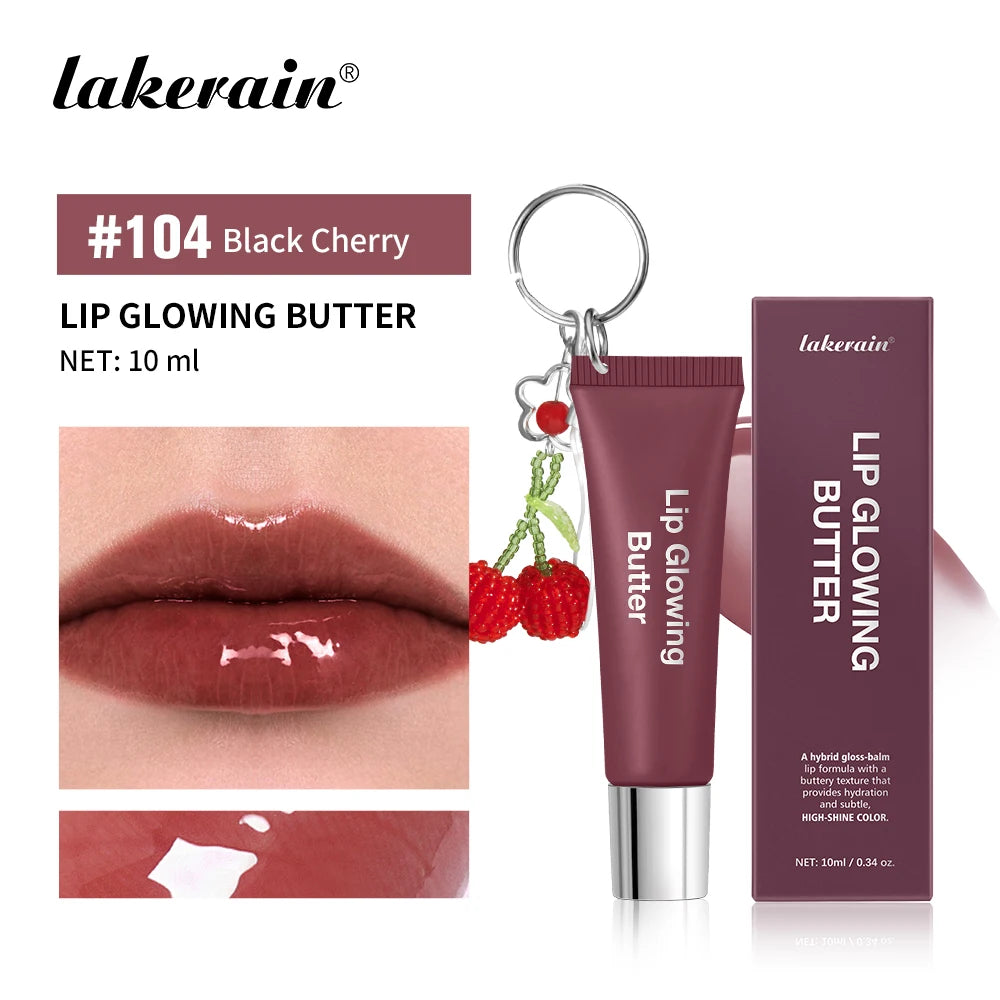 Hydrating Lip Gloss with Keychain for On-the-Go Shine - 19