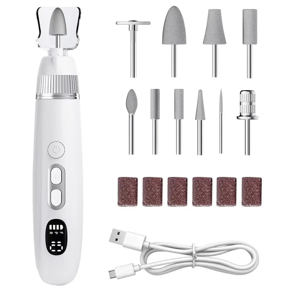 Electric Cordless Nail Drill and Manicure Pedicure Kit - 21