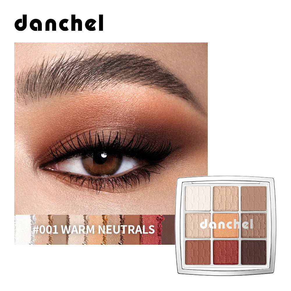 9-Color Professional Eyeshadow Palette Matte and Shimmer