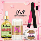 Lockmio Rosemary Hair Care Set Edge Control Wax Stick and Styling Oil