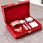 Natural Cosmetic Denture Set with Cleaning Kit