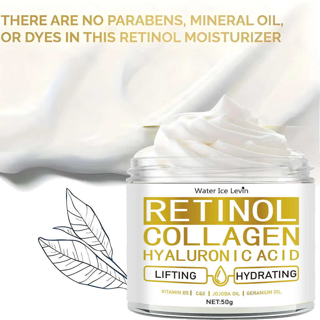 Retinol Face Cream Anti Aging Moisturizer with Collagen & Hyaluronic Acid