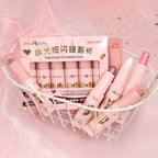 Peiyen 6 Piece Pearlescent Eyeshadow Stick Set Waterproof Shimmer Makeup