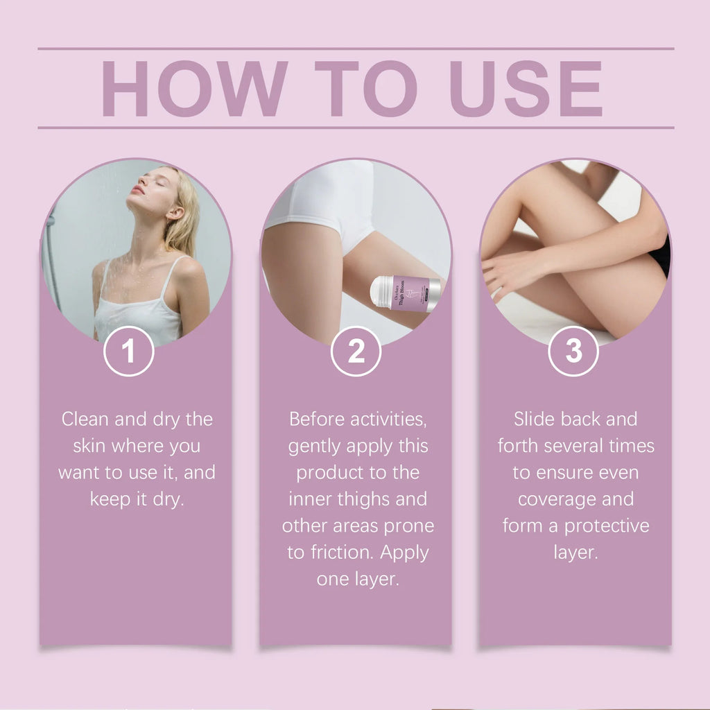 Anti-Chafe Thigh Balm Stick for Skin Protection