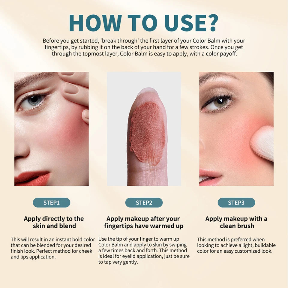Color Correcting CC Cream and Sunscreen Blush Stick Set