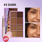 8-Shade Cream Concealer Palette and Contouring Kit