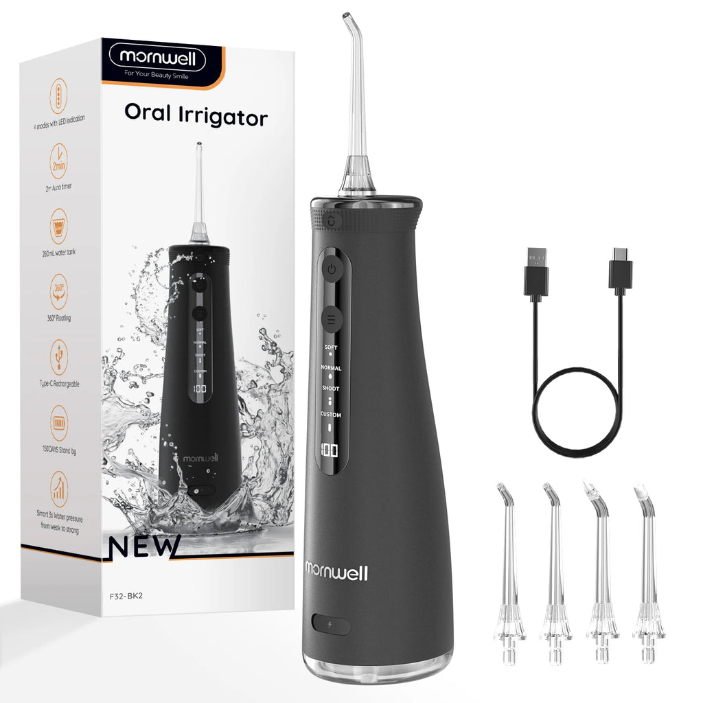 Portable Cordless Water Flosser for Teeth and Braces