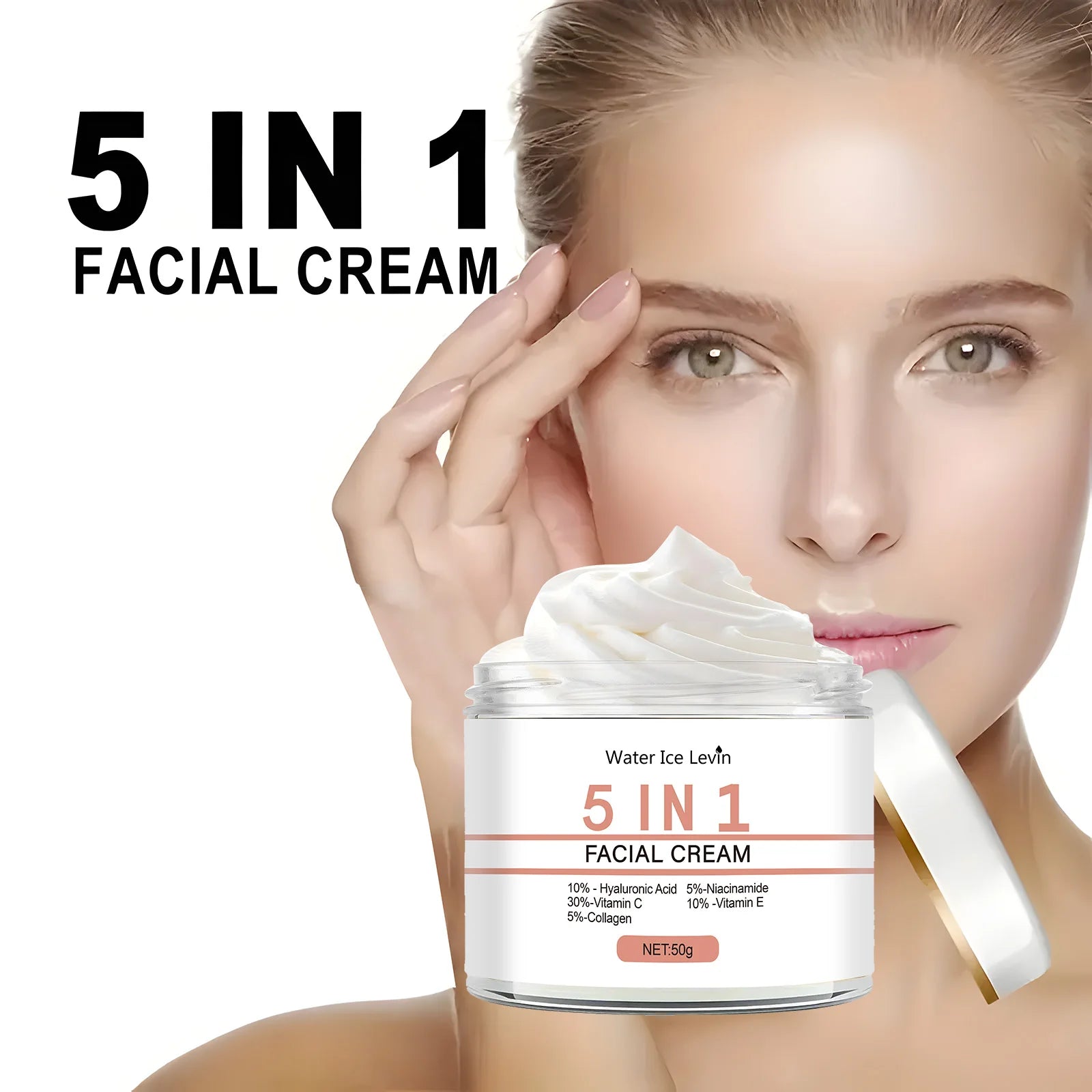 5-in-1 Facial Nourishing Cream Anti-Aging Face Serum and Moisturizer - 3