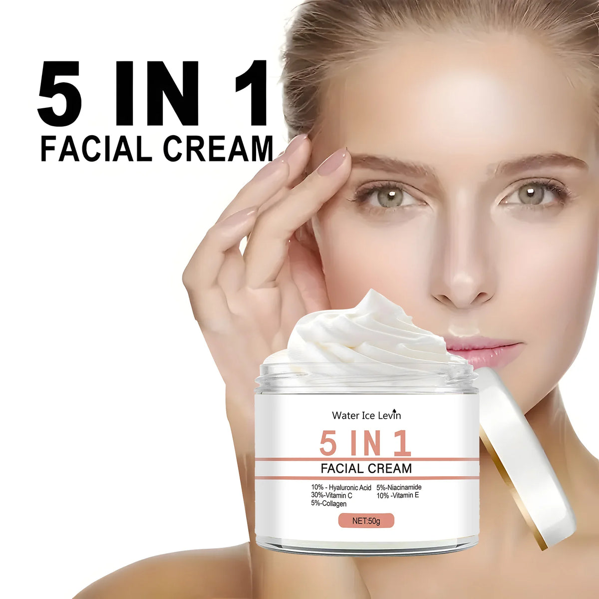 5-in-1 Facial Nourishing Cream Anti-Aging Face Serum and Moisturizer