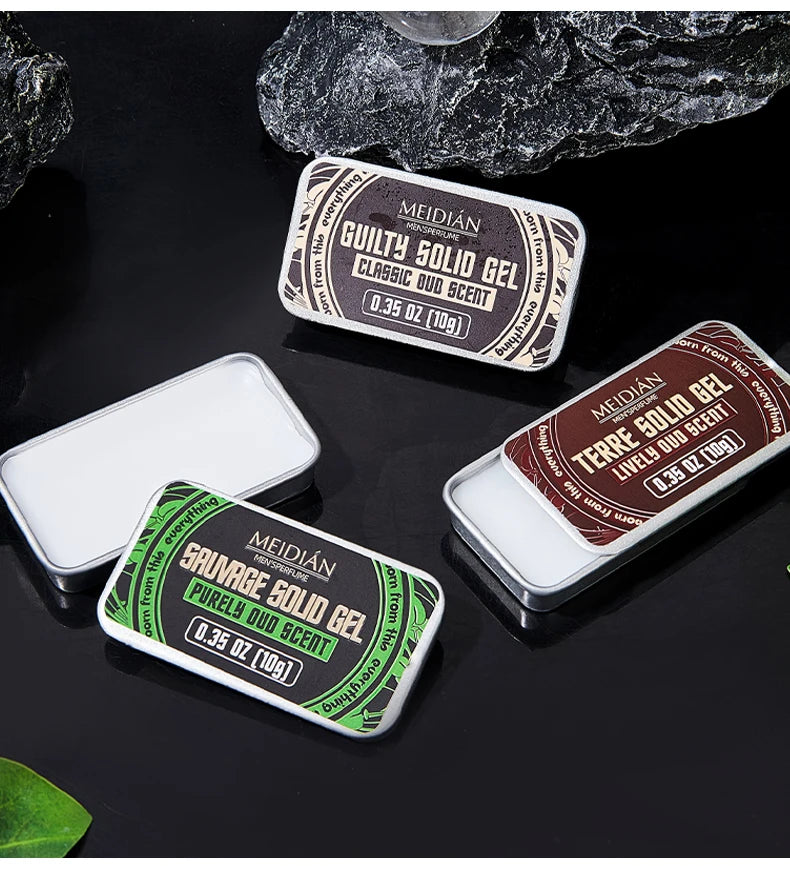 Solid Perfume Balm Portable Fragrance Tin for Men and Women