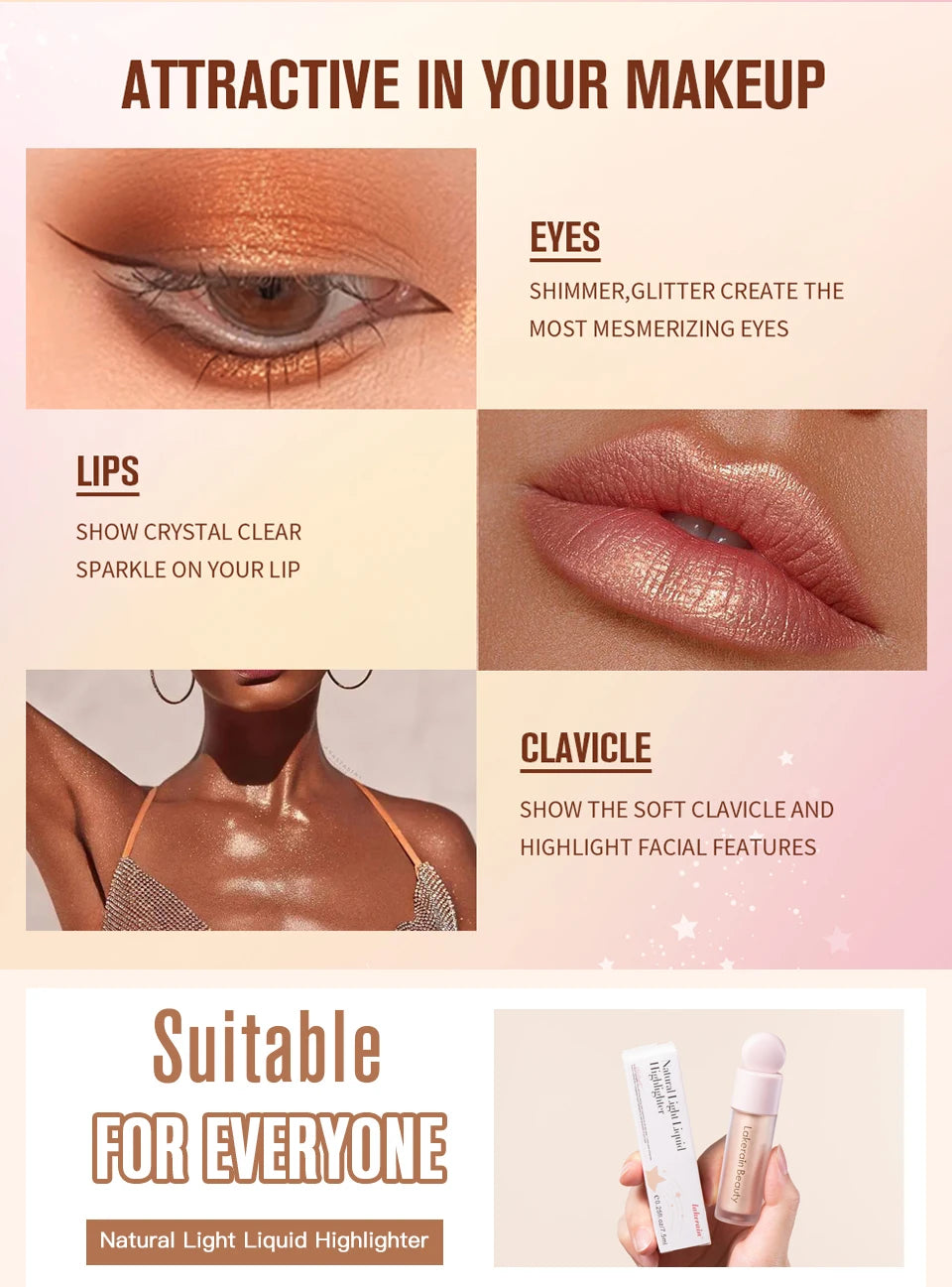 Liquid Highlighter for Radiant Glow and Natural Skin Brightening