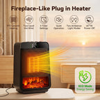 Portable Electric Space Heater with PTC Fast Heating and LED Display