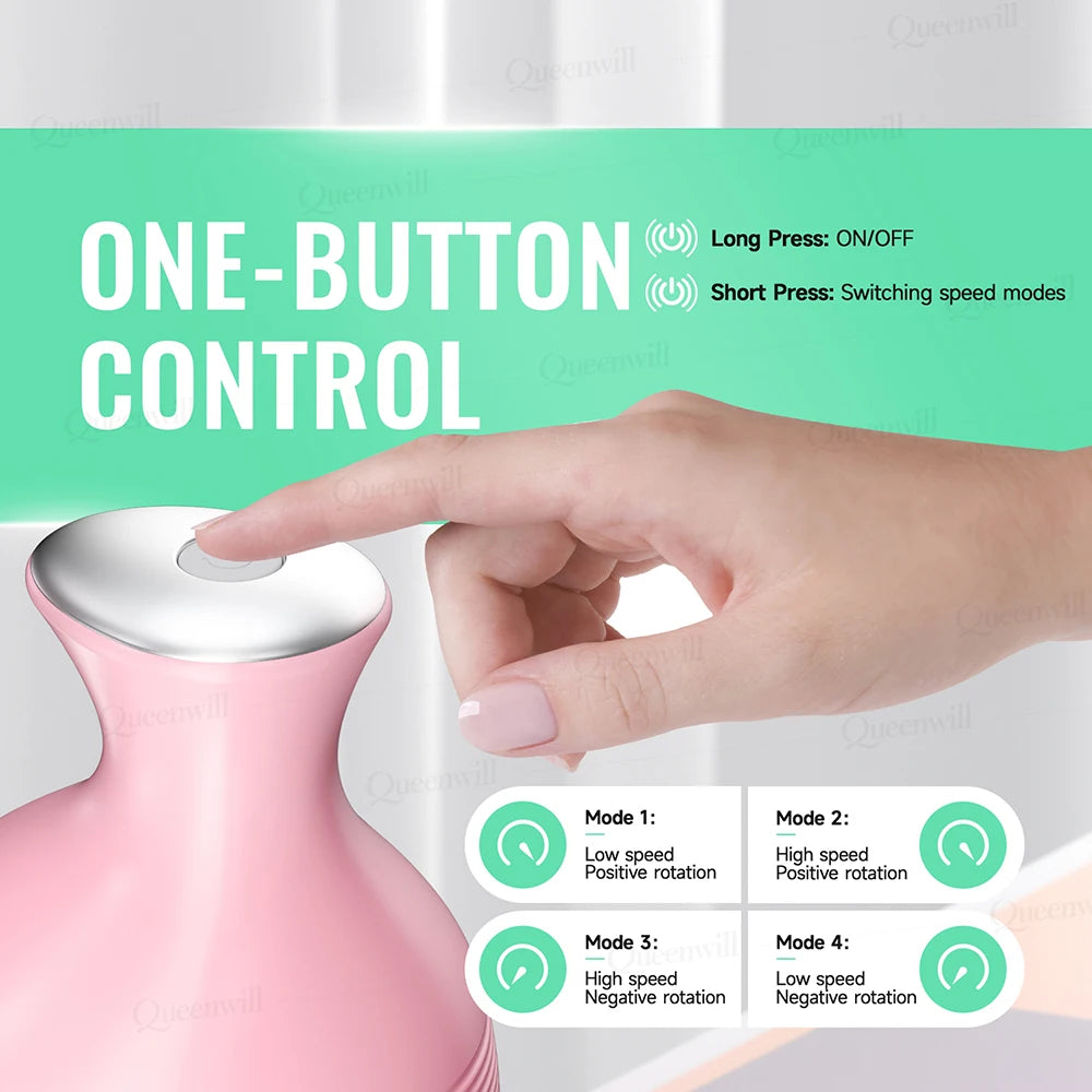 Portable Oral Irrigator and Electric Scalp Massager Set - 32