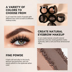 Dual-Tone Eyebrow Powder Palette with Brush
