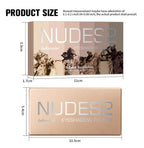 6-Color Nude Eyeshadow Palette for Daily and Evening Makeup