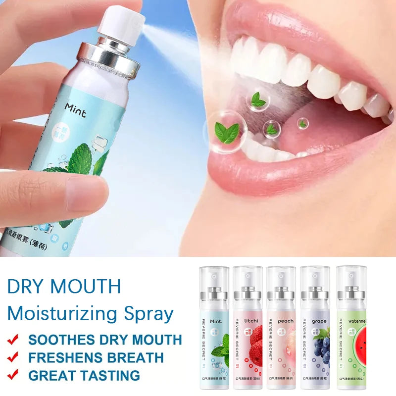 Fruit Flavor Oral Breath Spray Portable Mouth Freshener