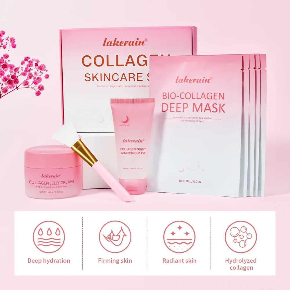 Collagen Face Skincare Set for Deep Nourishment and Repair - 3