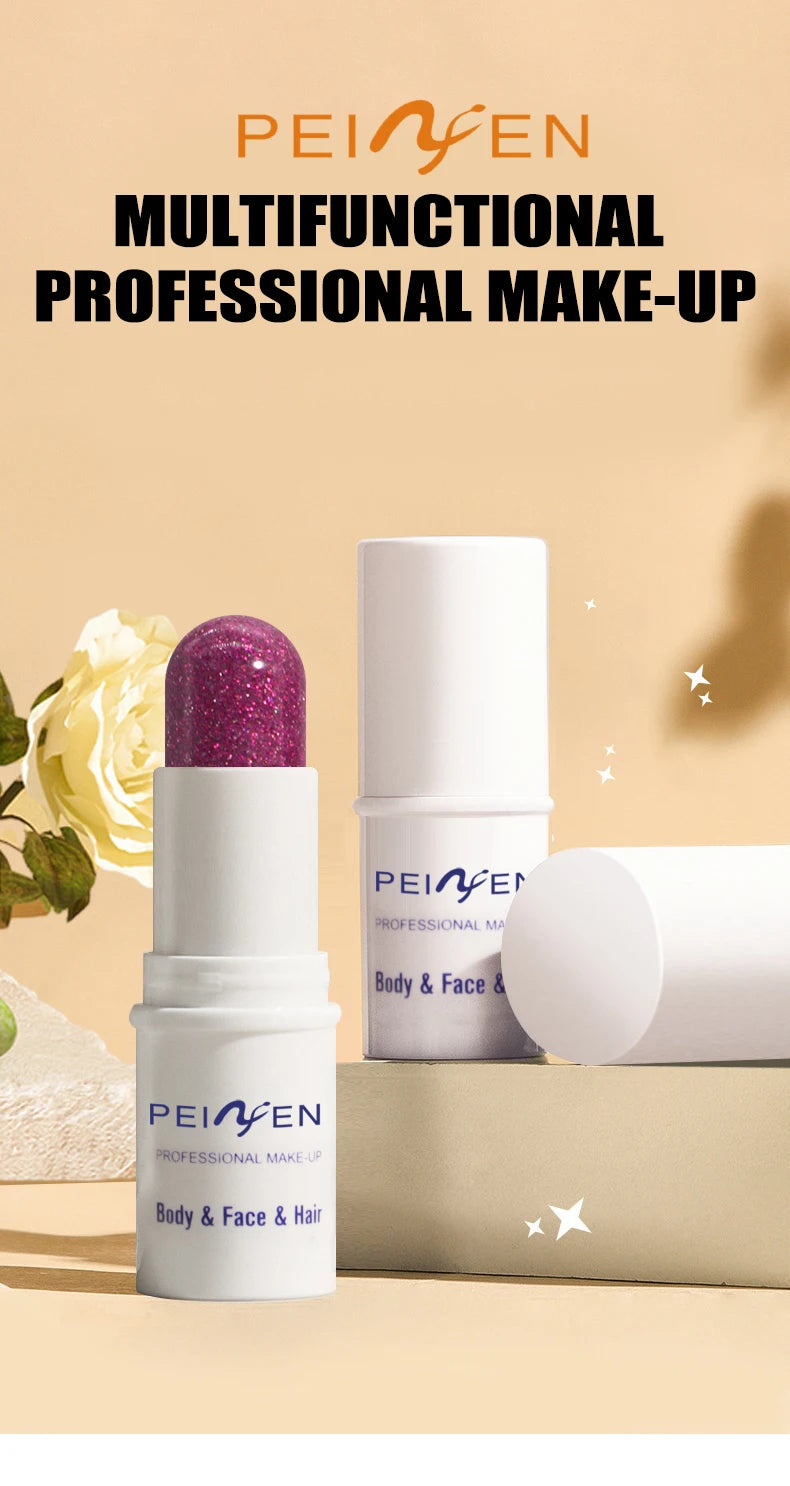Peifen Glitter Makeup Stick Waterproof Face Body Highlighter - 7