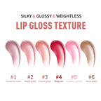 Hydrating Tinted Lip Gloss Serum for Shiny Plump Lips
