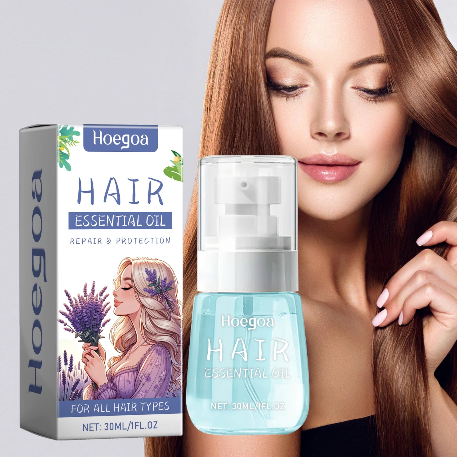 Lavender Hair Repair Oil for Frizz Control and Scalp Nourishment - 8