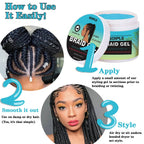 2 Braid Foam Control Mousse and 100g Tea Tree Mint Braid Styling Gel