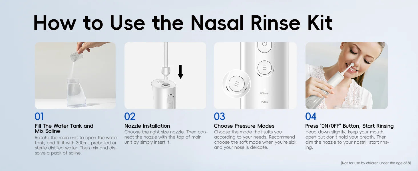 Portable Oral Irrigator and Electric Scalp Massager Set - 24