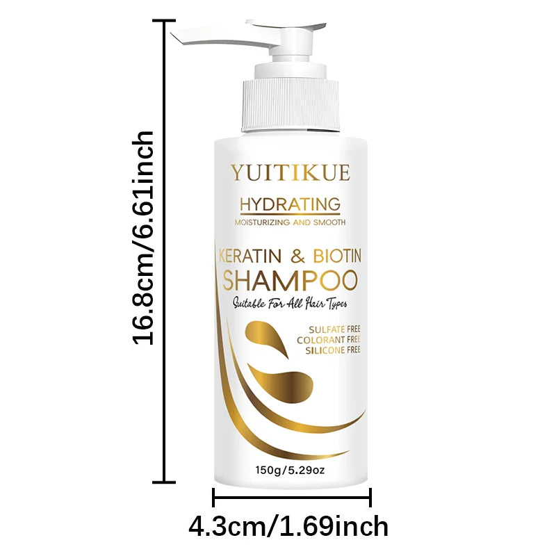 Keratin and Biotin Hair Shampoo 150g - 8