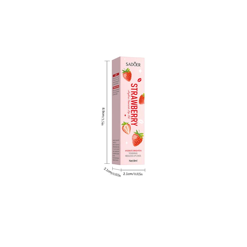 Sadoer Fruit Essence Lip Oil Moisturizing Lip Gloss Hydrating Care