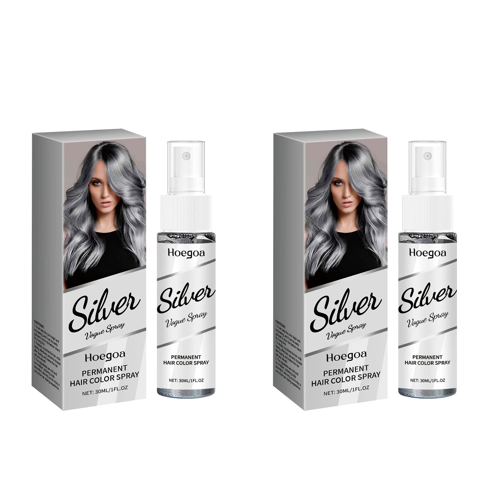 30ml Temporary Silver Hair Color Spray Washable Tint