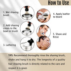 Goiple Men Beard Grooming Kit Shaving Cream and Beard Filler Pen Set