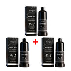 4-in-1 Black Hair Dye Shampoo for Gray Coverage