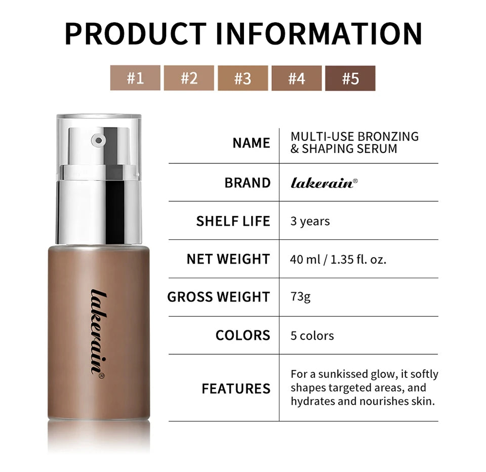 Hydrating Bronzing and Shaping Face Serum - 18
