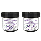 Keratin Purple and Blue Hair Mask for Removing Yellow and Orange Tones