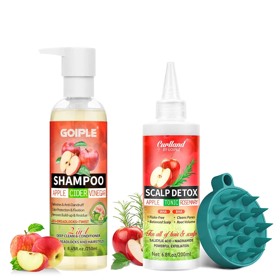 Goiple Apple Cider Vinegar Shampoo and Scalp Detox Treatment Set - 1