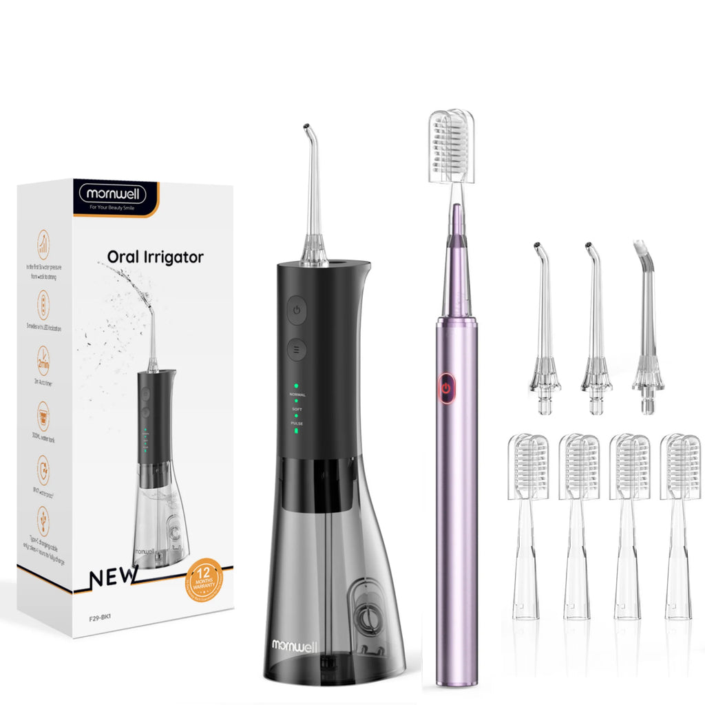 Rechargeable Water Flosser and Electric Toothbrush Dental Care Kit