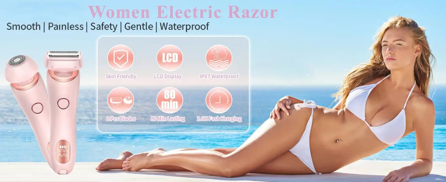 Painless Electric Hair Remover for Women - 7