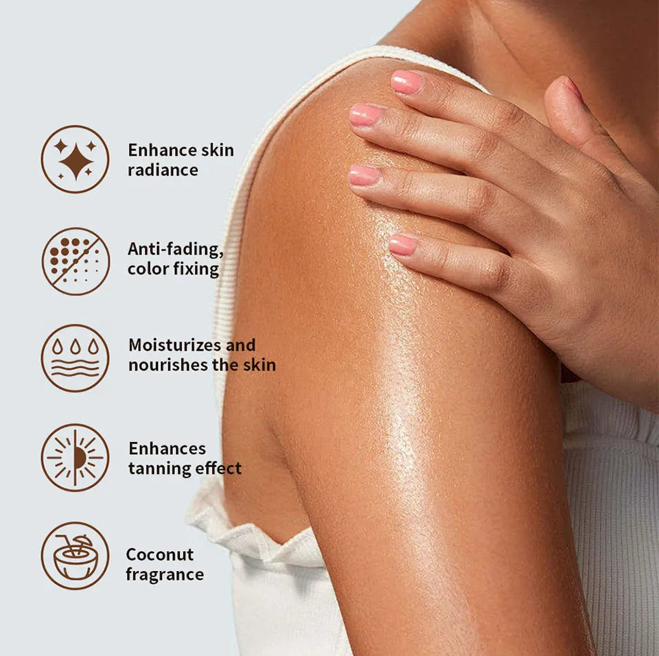 Sunless Tanning Body Lotion for Deep Bronze Glow - 21
