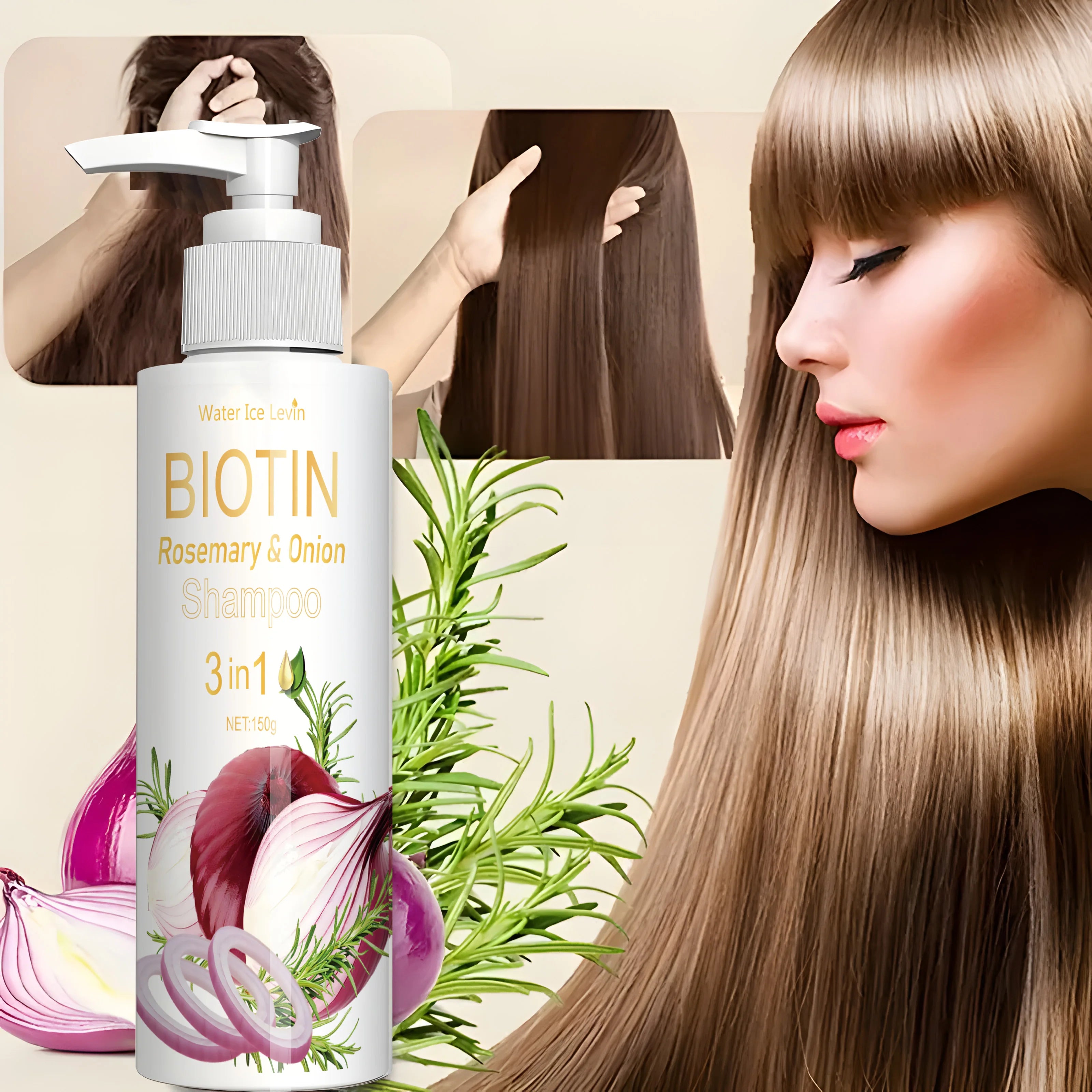 Biotin Rosemary Onion Hair Shampoo 150g - 3