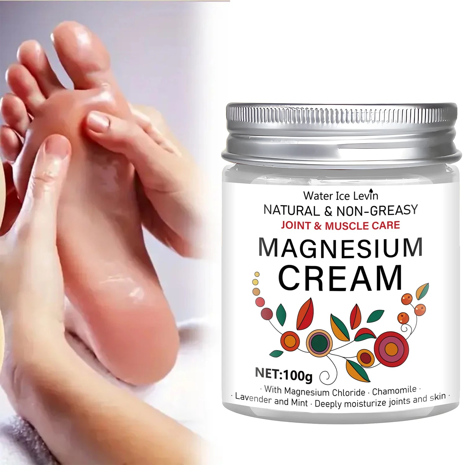 Magnesium Cream for Joint and Muscle Relief with Lavender and Chamomile - 1