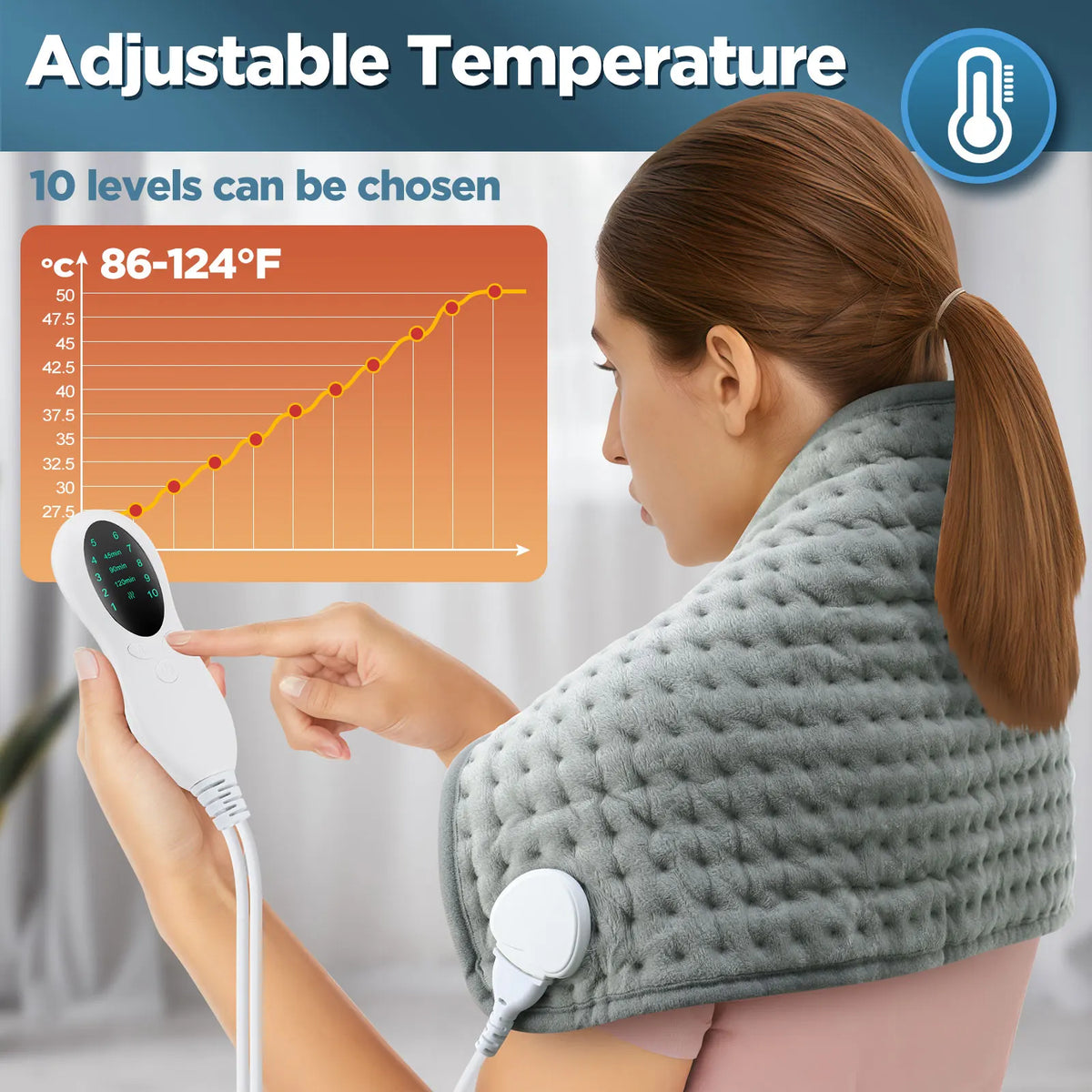 Electric Heating Pad for Back and Body Pain Relief