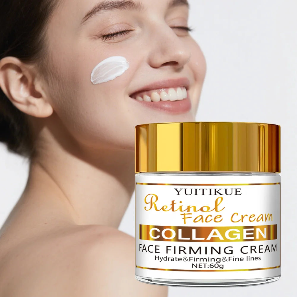 YUITIKUE Retinol Collagen Face Cream Anti Aging Firming Moisturizer 60g