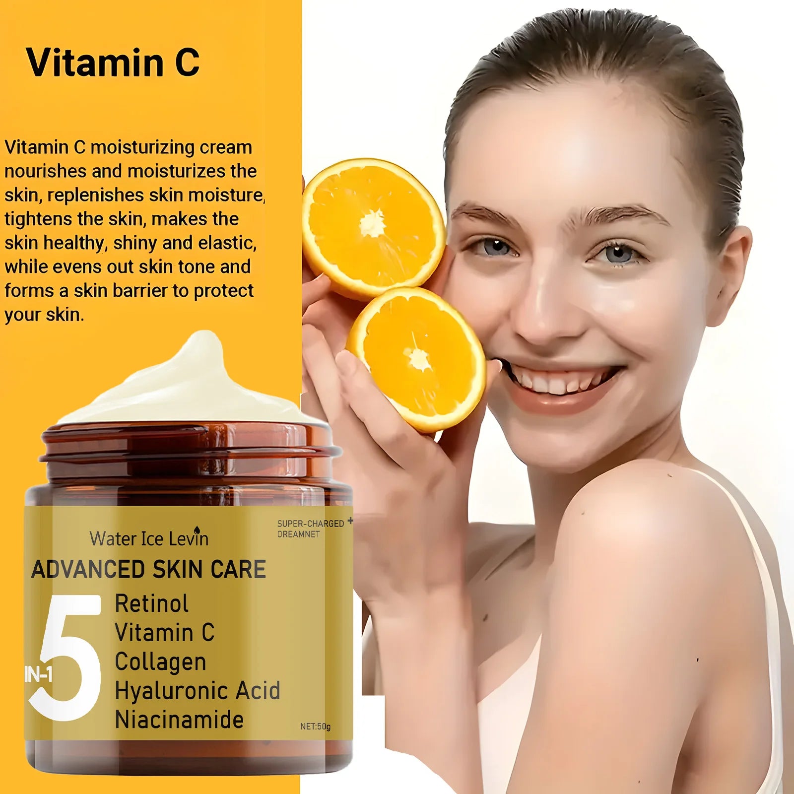 Water Ice Levin 5-in-1 Retinol and Vitamin C Anti-Aging Face Cream - 1