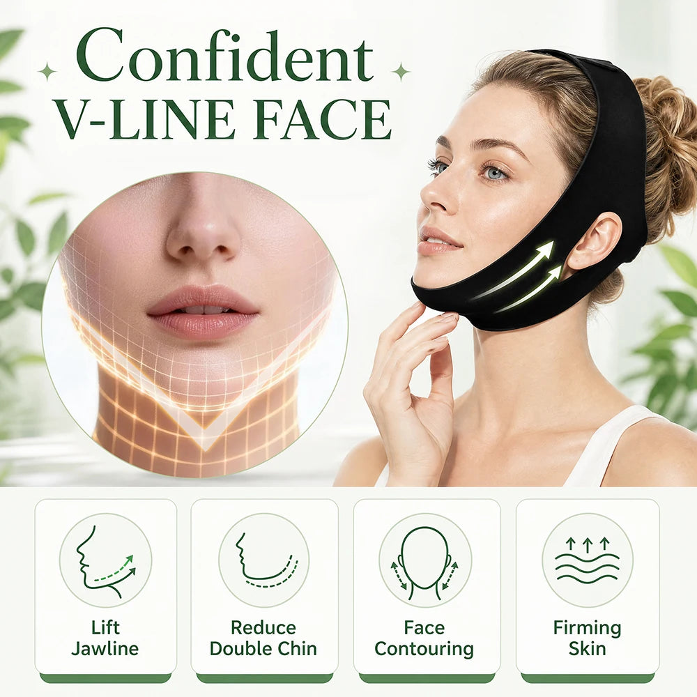 Hot and Cold Facial Compression Wrap for Chin and Jaw - 5