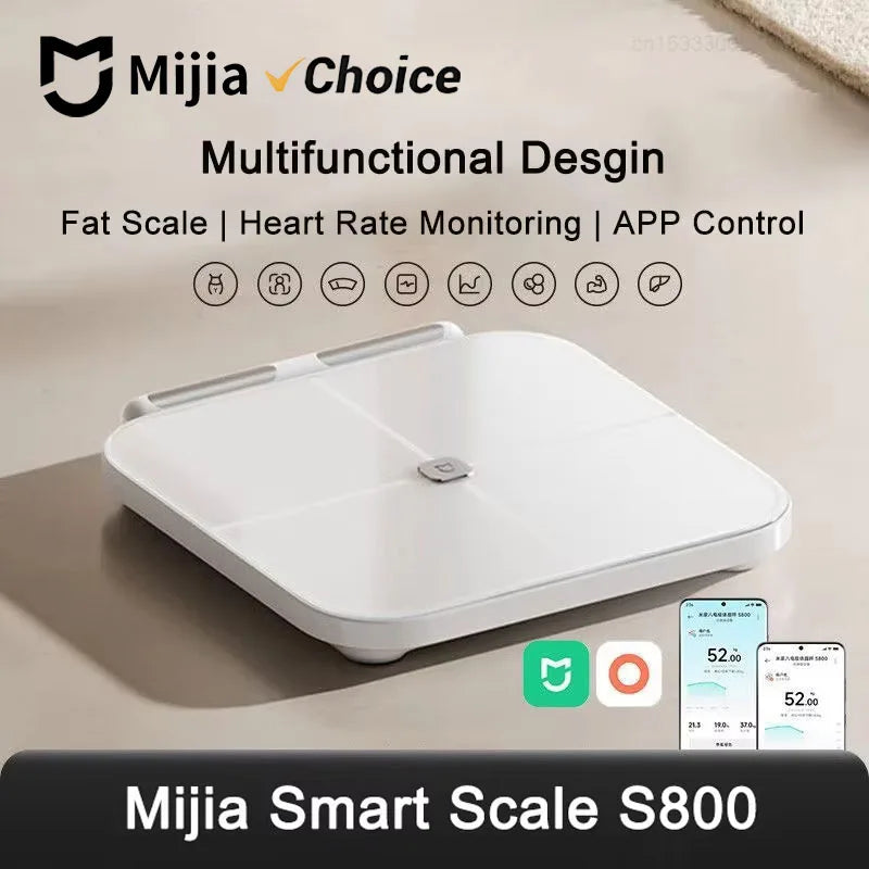 Mijia Smart Scale S800 8 Electrode Body Fat Monitor Bluetooth BMI Scale