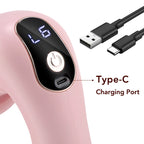 Portable Cordless Body Massaging Wand with 5 Massage Heads