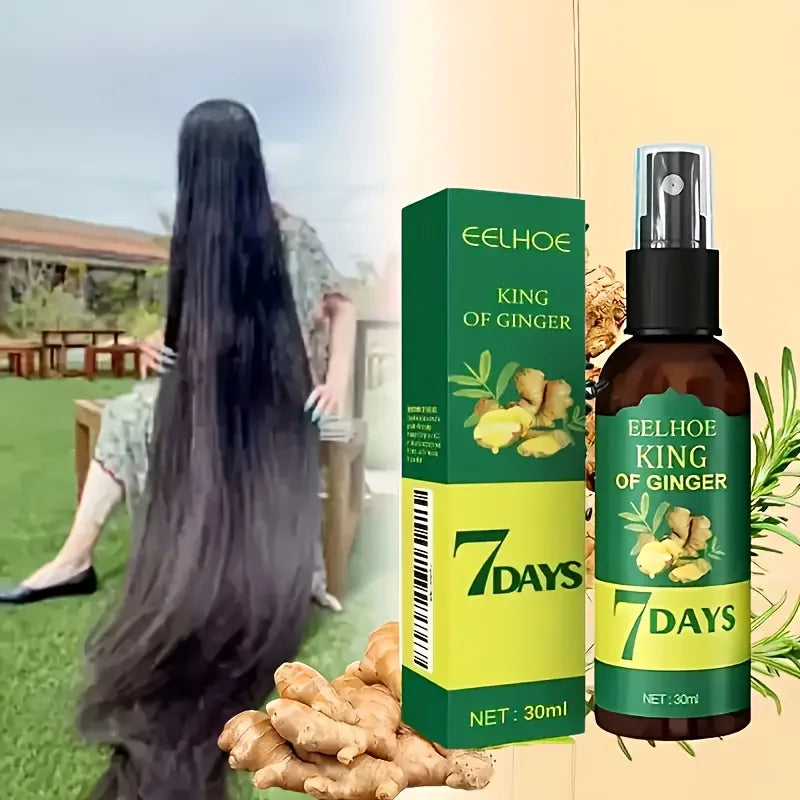 Ginger Hair Growth Spray Scalp Moisturizing Repair Treatment 30ml