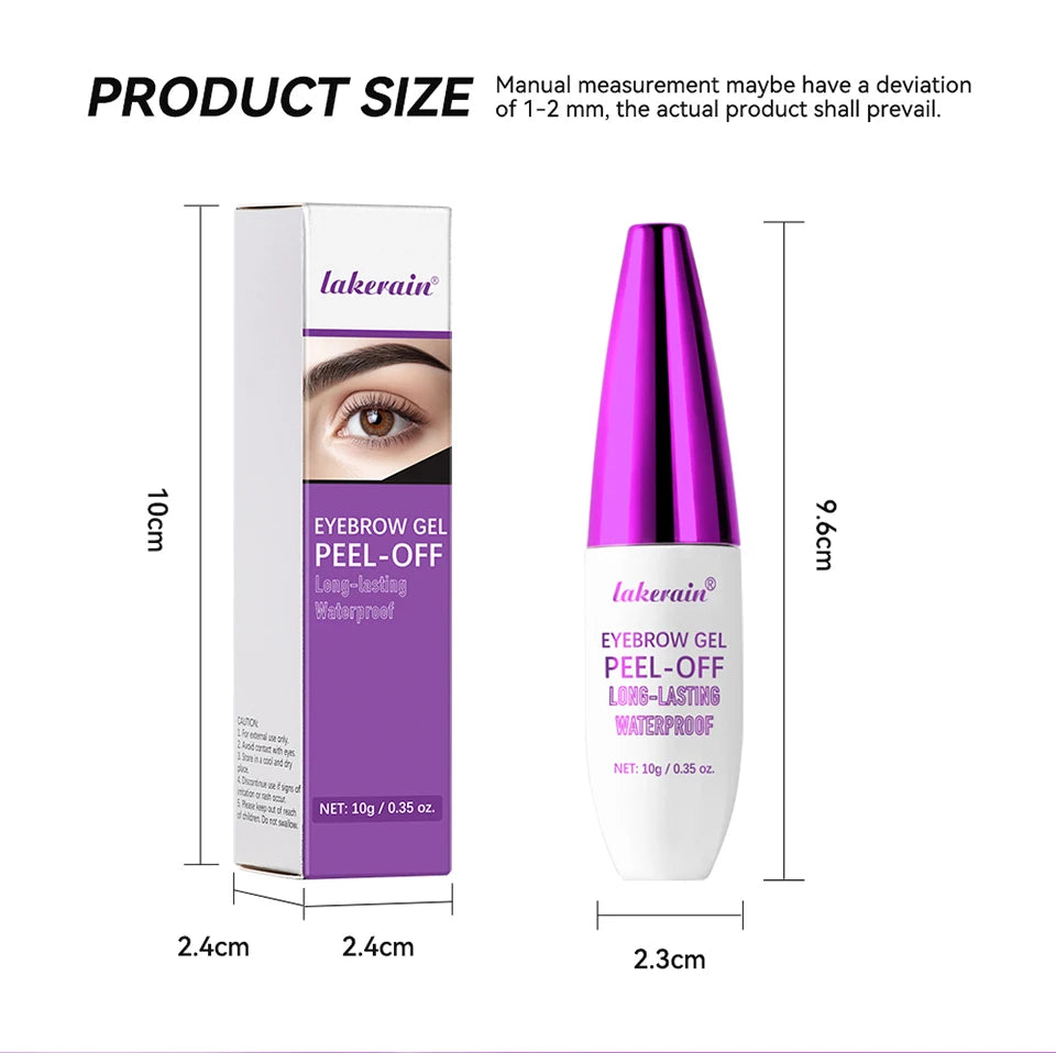 Long-Lasting Waterproof Peel-Off Eyebrow Tint Gel - 15