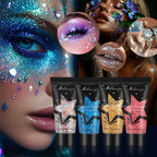 Molianji Glitter Gel Face and Body Shimmer Makeup for Parties