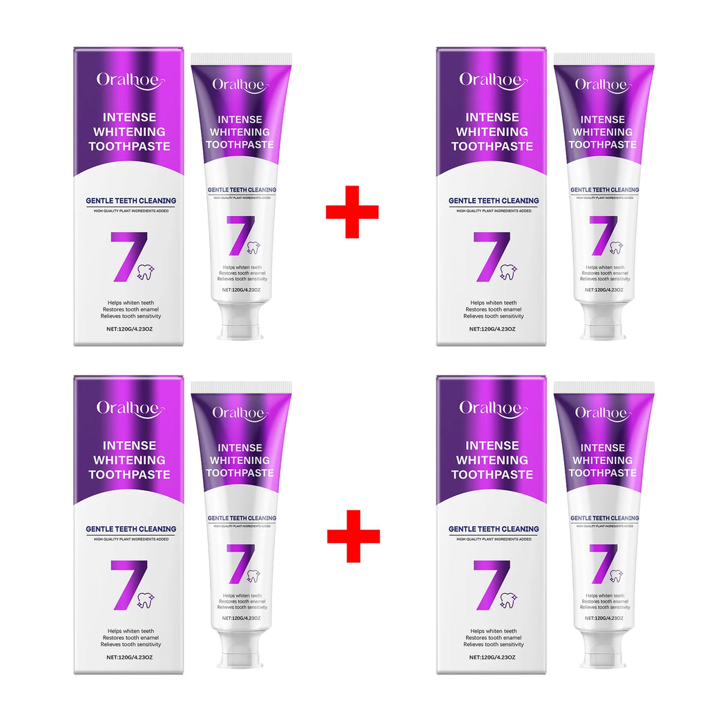 Intense Whitening Toothpaste for Stain Removal and Sensitive Teeth