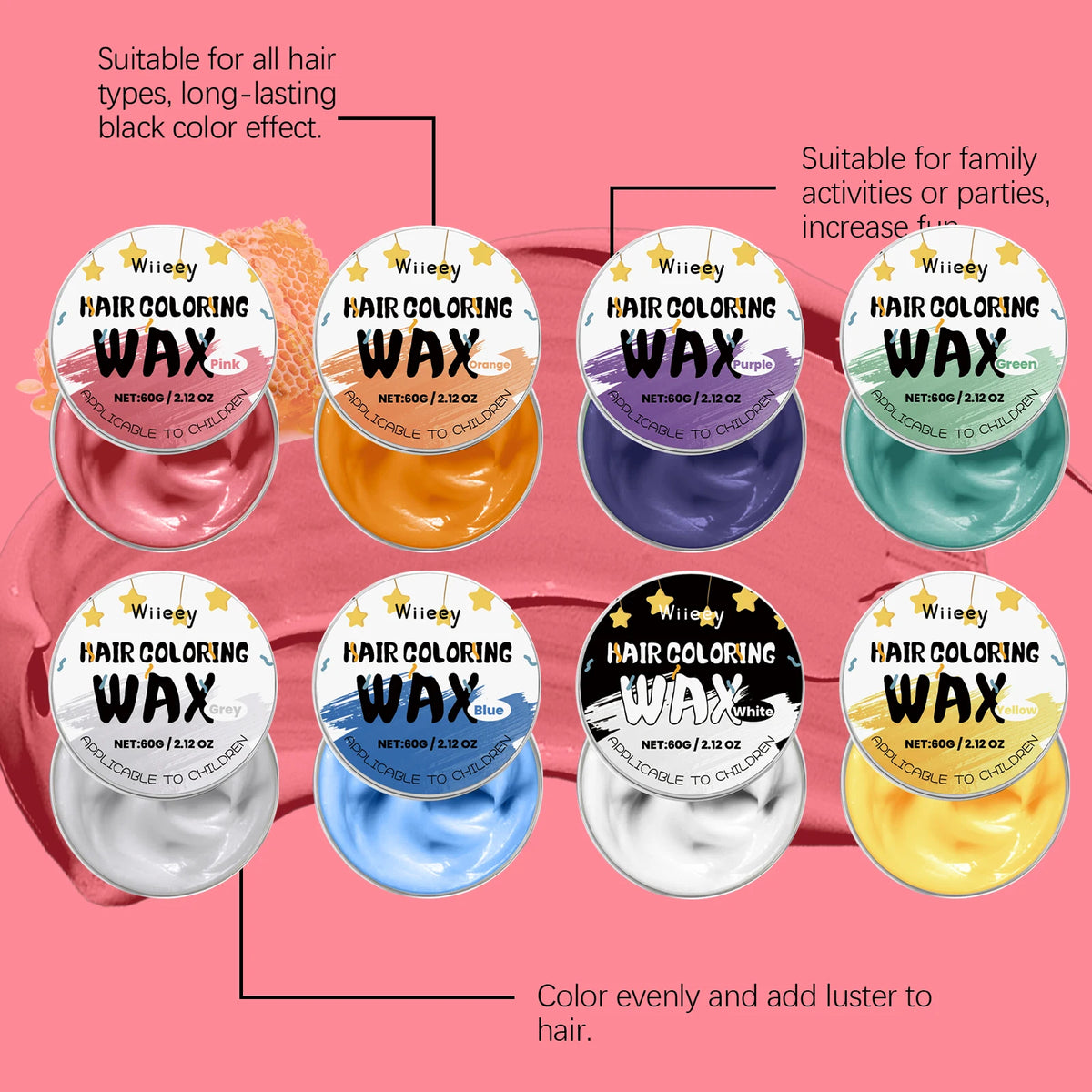 Temporary Hair Color Wax for Kids Parties